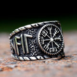 Viking Rune Vegvisir Ring