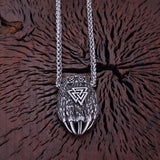Nordic Bear Claw Pendant Valknut symbol Necklace