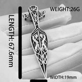 Nordic Viking Warrior Spear Pendant Necklace