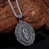 Saint Michael Archangel Shield Pendant Necklace