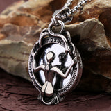 Gothic Mirror Pendant Necklace