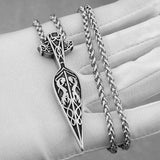 Nordic Viking Warrior Spear Pendant Necklace