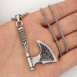 Viking Battle Axe Pendant Necklace