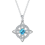 Birthstone Zirconia Pendant Necklace