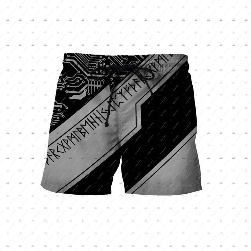Viking Runes Summer Beach Shorts | Viking Warriors