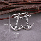 Viking Anchor Drop Earrings
