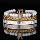 Luxury Crown Skull Bangle Bracelet