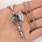 Viking Battle Axe Pendant Necklace