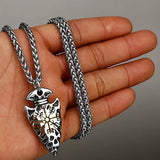 Viking Symbols Vegvisir Valknut Necklace