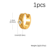 Norse Zircon Hoop Earrings