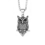 Gothic Owl Pendant Necklace