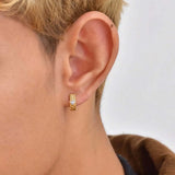 Norse Zircon Hoop Earrings
