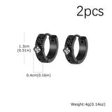 Norse Zircon Hoop Earrings