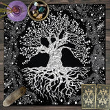 Tree of Life Tarot Rune Altar Cloth