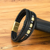 Handmade Multi-Layer Leather Bracelet