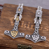Valknut Thor's Hammer Necklace