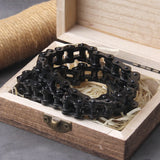 Black Biker Bracelet and Chain set