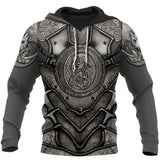Medieval Knight Armor Hoodie - Templar Warrior Power