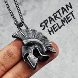 Vintage Spartan Helmet Necklace
