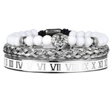 Luxury Crown Skull Bangle Bracelet