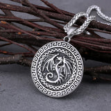 Viking Dragon Celtic Knot Necklace