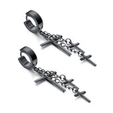Stainless Steel Crosses Earrings