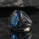 Witch's Eye Blue Stone Ring