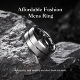 Classic 8mm Brushed Couples Ring