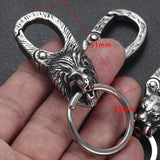 Wolf Lion Skull Raven Clasps Keychains