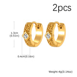 Norse Zircon Hoop Earrings