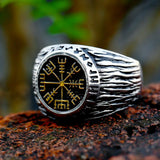 Antique Viking Vegvisir Compass Rings