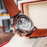 Luxury Chronograph Leather Watch