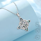 Abalone Shell Witch Knot Necklace