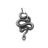 Vintage Snake Pendant Necklace – Stainless Steel Punk Animal Amulet