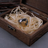 Viking Wolf Head Freki Ring
