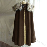Fur Collar Medieval Cloak