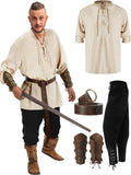 4 Pcs Men's Medieval Costume Set