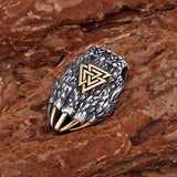 Nordic Bear Claw Pendant Valknut symbol Necklace