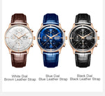 Luxury Chronograph Leather Watch