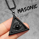 Masonic Illuminati Eye Amulet Necklaces