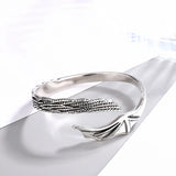 Vintage Angel Devil Wings 925 Sterling Silver Bracelet