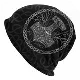 Norse Yggdrasil Cap Triquetra Symbol Beanie Hats