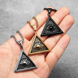 Masonic Illuminati Eye Amulet Necklaces