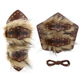 Medieval Viking Furry Bracer – Renaissance Wristband Armor
