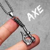 Viking Axe Pendant Necklace