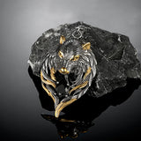 Fenrir Wolf Necklace – Stainless Steel Viking Pendant