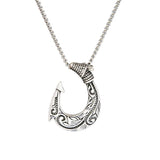 Hawaiian Hook Pendant Makau Necklace