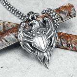 Hawk Shield Pendant Necklace