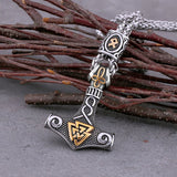 Valknut Thor's Hammer Necklace