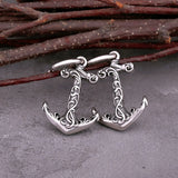 Viking Anchor Drop Earrings